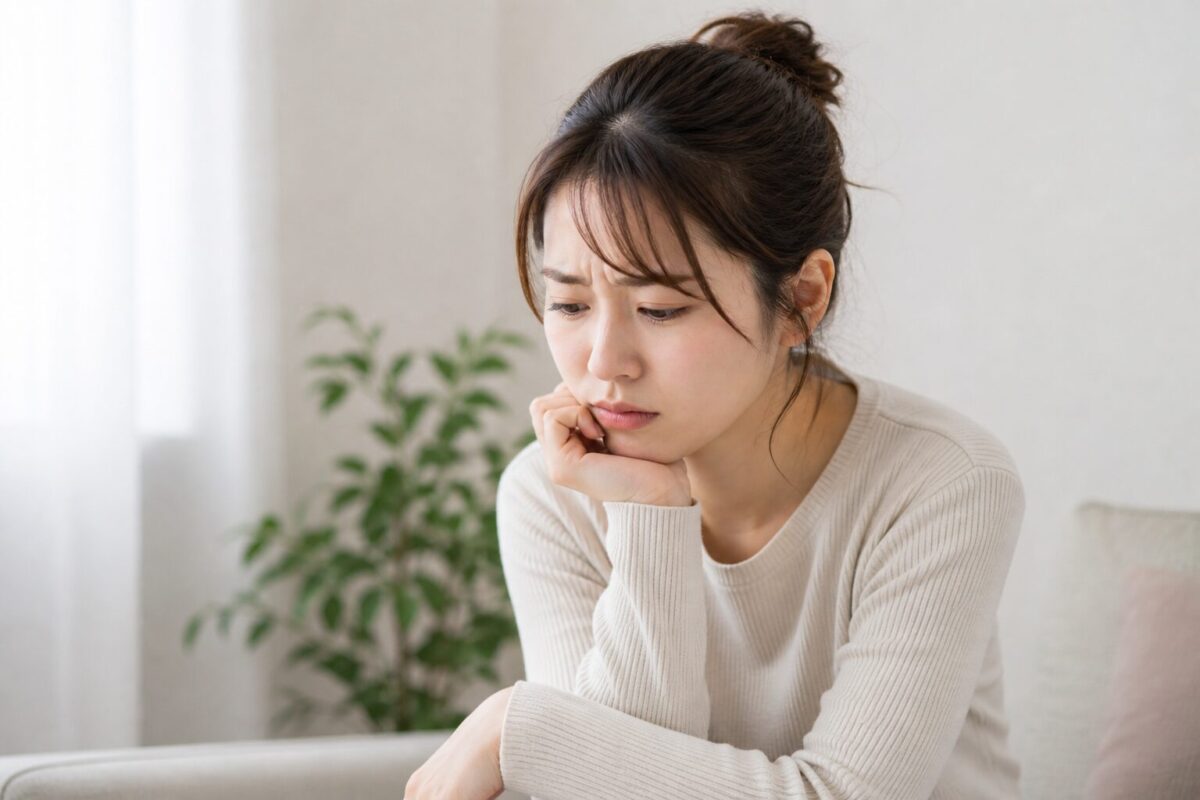 悩んでいる女性